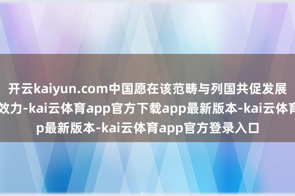 开云kaiyun.com中国愿在该范畴与列国共促发展、共护安全、分享效力-kai云体育app官方下载app最新版本-kai云体育app官方登录入口
