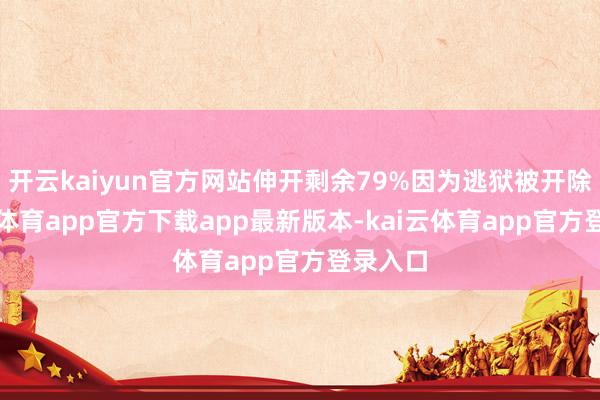 开云kaiyun官方网站伸开剩余79%因为逃狱被开除-kai云体育app官方下载app最新版本-kai云体育app官方登录入口